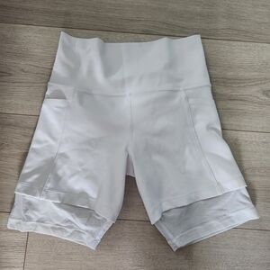 Athleta Women's White Bike Shorts